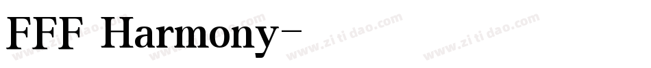 FFF Harmony字体转换
